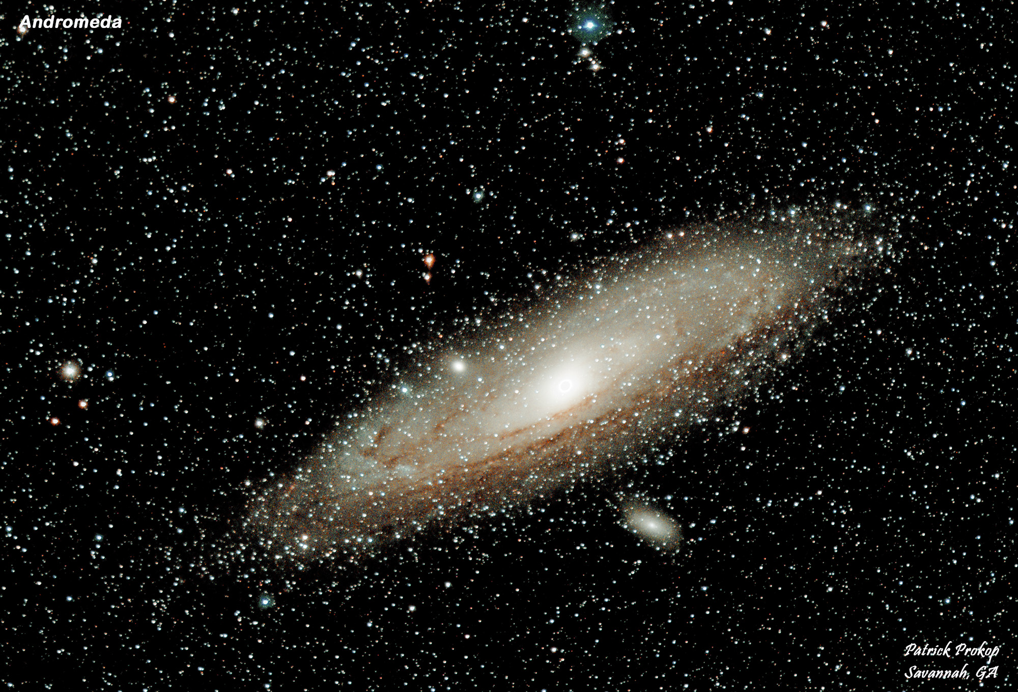 The Andromeda Galaxy on September 23, 2019  ... Click on image for larger view