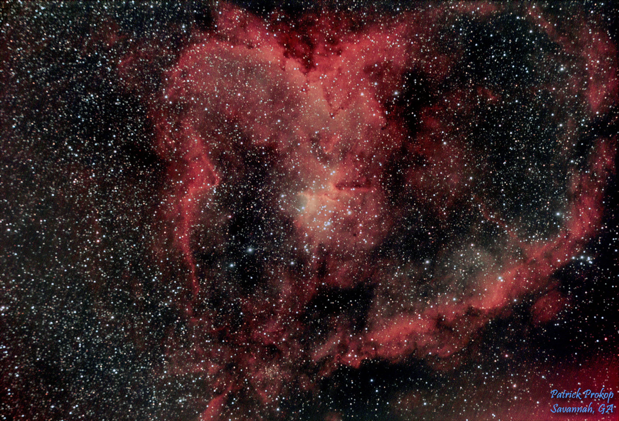 The Heart Nebula, October 4, 2019  ... Click on image for larger view