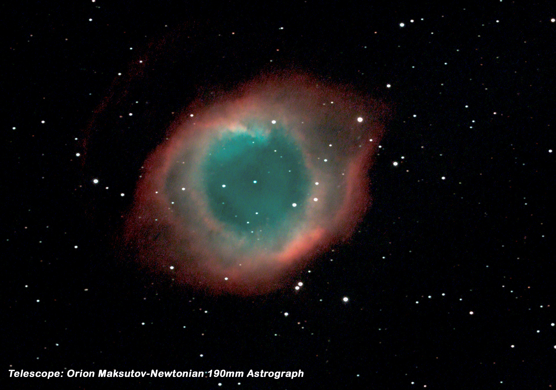 The Helix Nebula, Cropped View,  September 19, 2019  ... Click on image for larger view