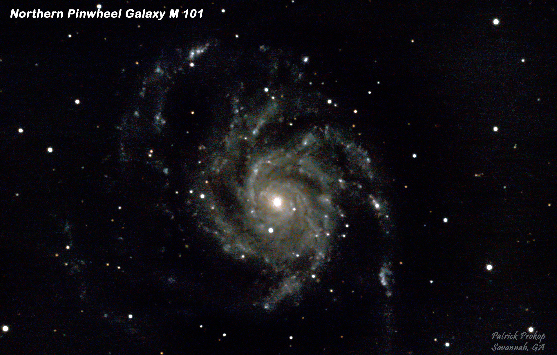 The Southern Pinwheel Galaxy, April 26, 2019  ... Click on image for larger view