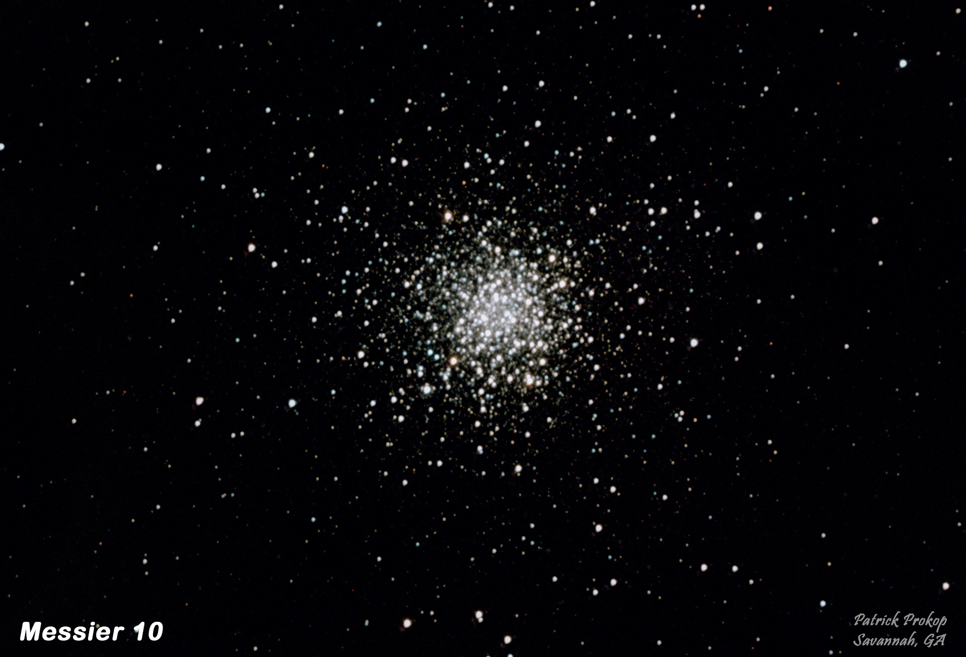 Messier 10, July 30, 2019  ... Click on image for larger view