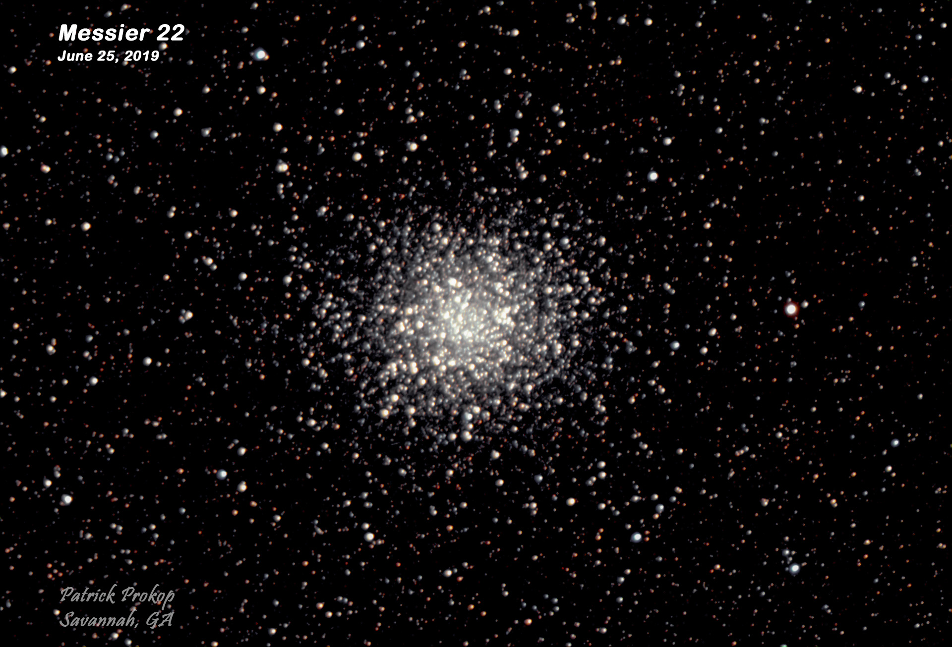 Messier 22 from Pat Prokop's Heavenly Backyard