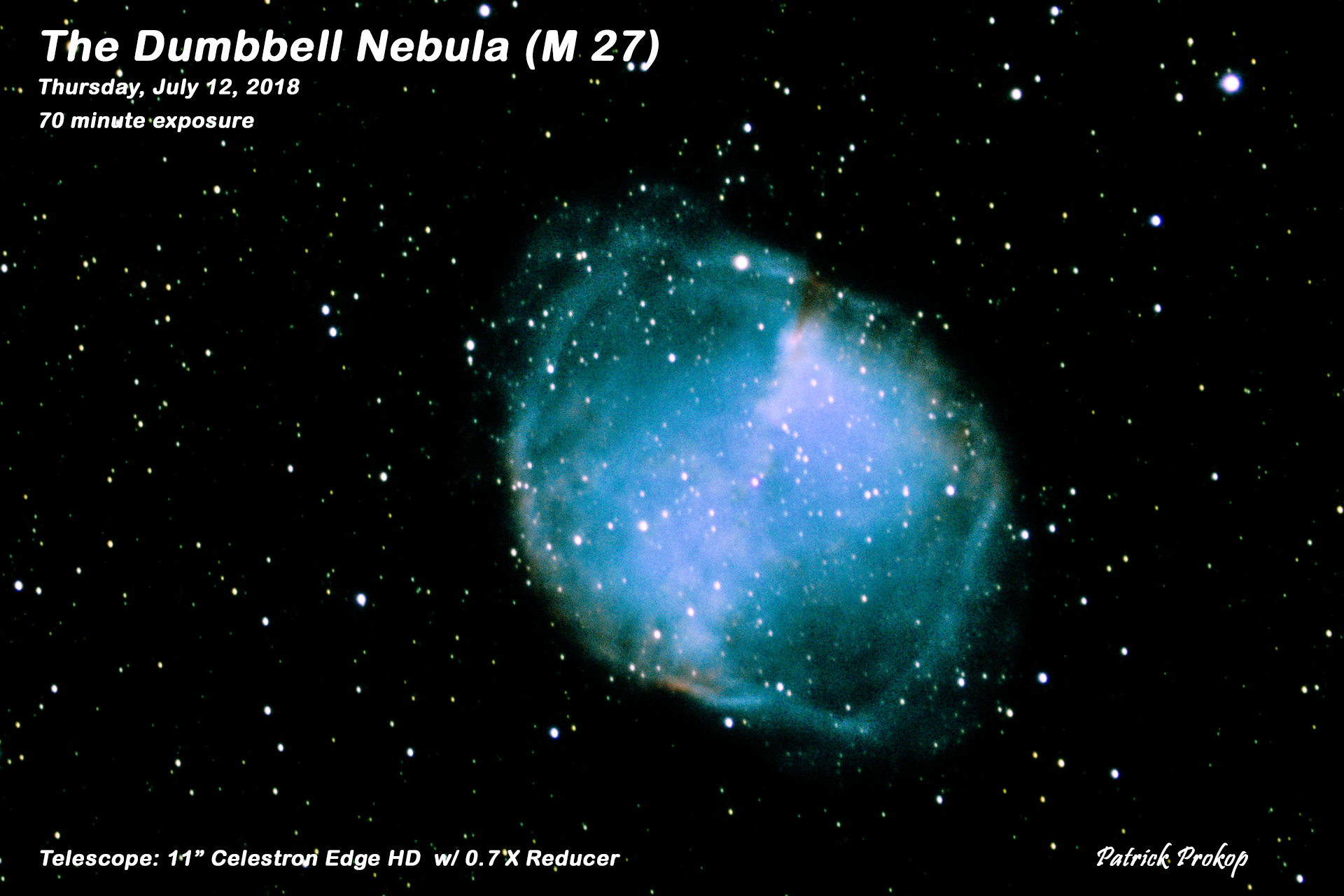 The Globular Cluster M3, April 27, 2019  ... Click on image for larger view