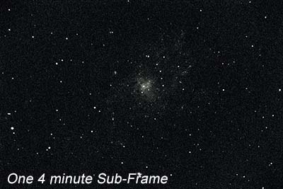 A view of one 4 minute sub-frame